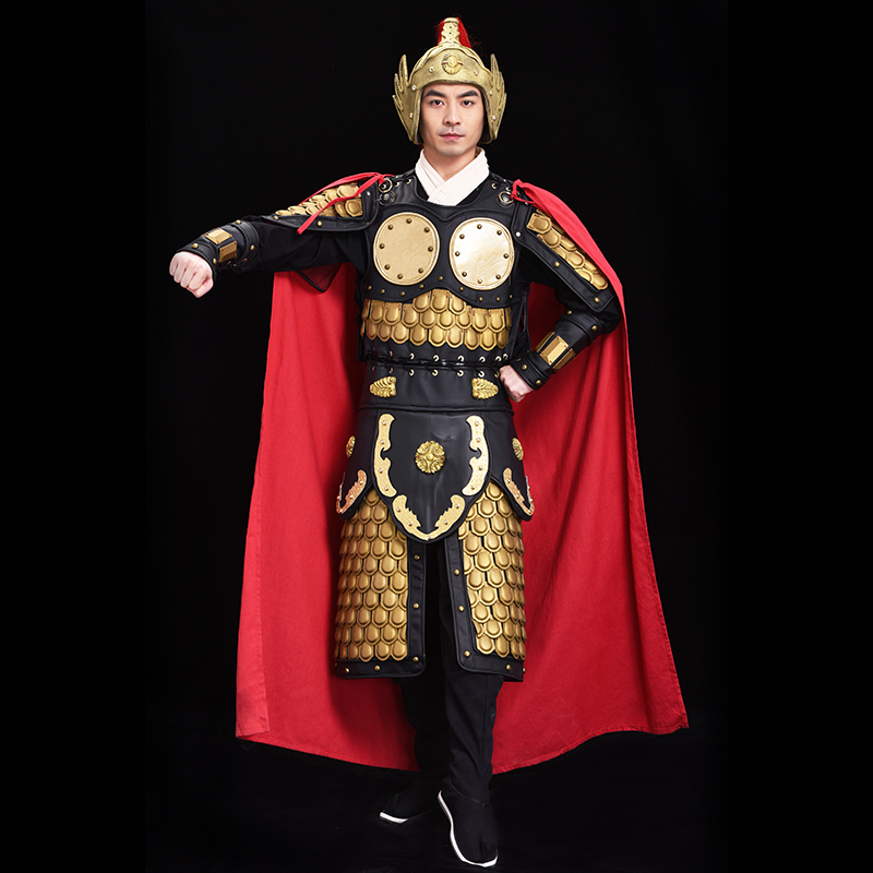 古代元帅盔甲将军甲胄武士战袍影视剧组群演年会铠甲演出服装定制 - 图0