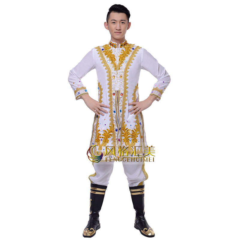 新款印度舞蹈服装男士维族演出服 风格汇美服饰民族服装