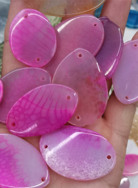 情侣蓝色玛瑙片吊坠项链