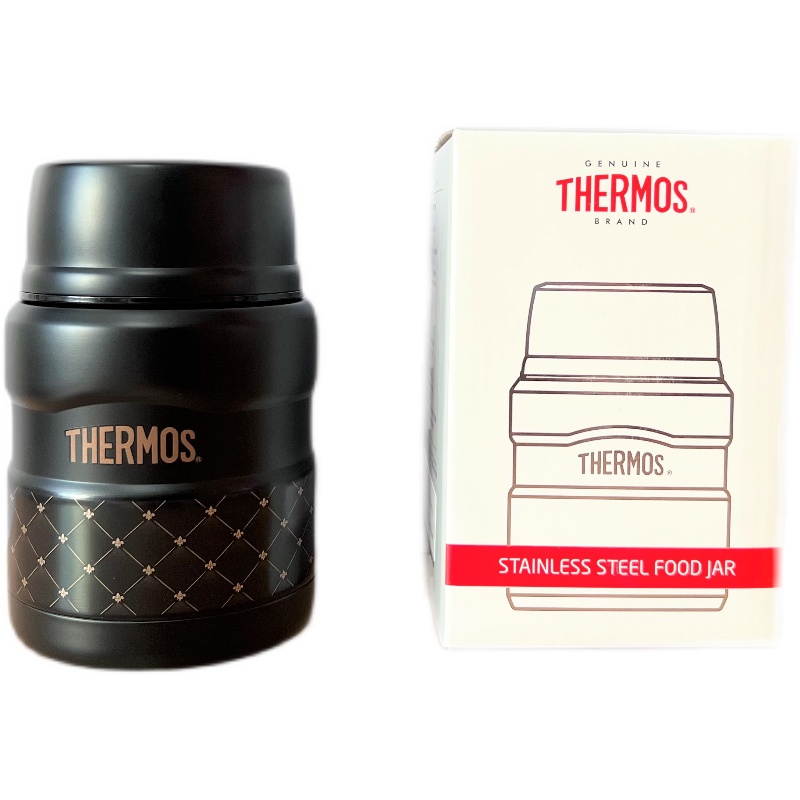 SK3000膳魔师大容量儿童焖烧罐THERMOS食品罐不锈钢带折叠勺470ml - 图3