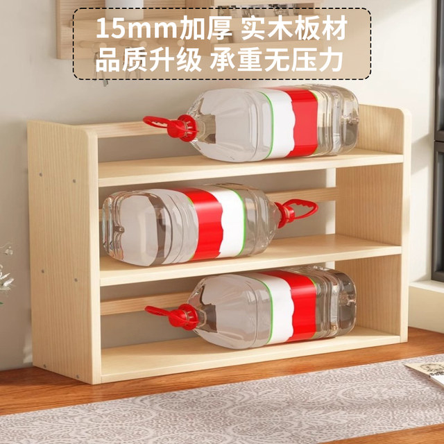 Lacquer-free solid wood desktop bookshelf