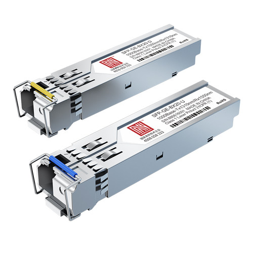 诺可信SFP光模块千兆单模单纤双纤SC/LC接口10G万兆多模双纤电口RJ45双向0.3KM/20/40公里兼容华为锐捷华三 - 图0