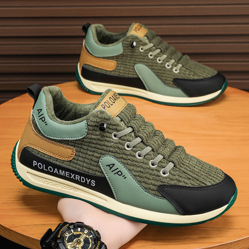 阿甘男鞋冬季加绒软底运动休闲鞋男士一脚蹬灯芯绒二棉鞋2026新款,淘宝优惠券,粉丝福利购,淘宝优惠卷