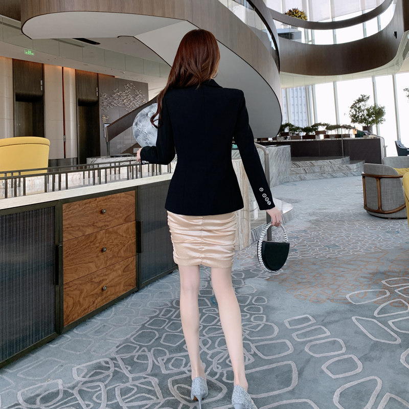 网红blingbling西装外套镶钻闪闪亮 紫嫣红藤短外套