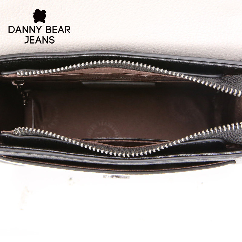 danny bear女2020个性撞色斜挎包 丹尼熊箱包女士包袋