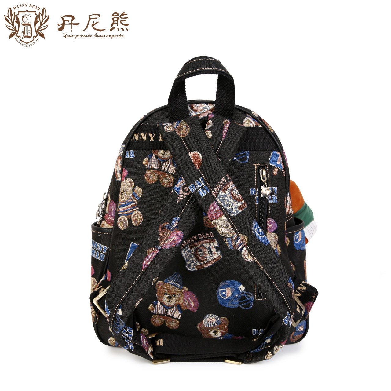 danny bear女新款大容量欧美双肩包 丹尼熊箱包双肩背包