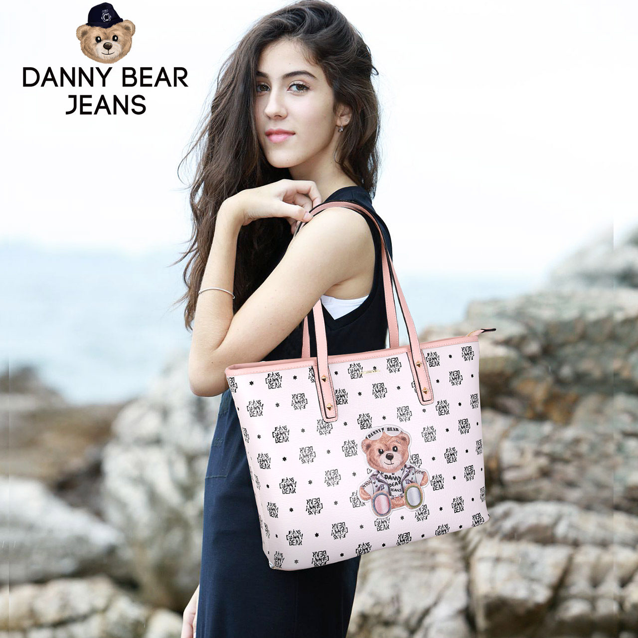 danny bear 2020新款潮百搭女托特包 丹尼熊箱包女士包袋