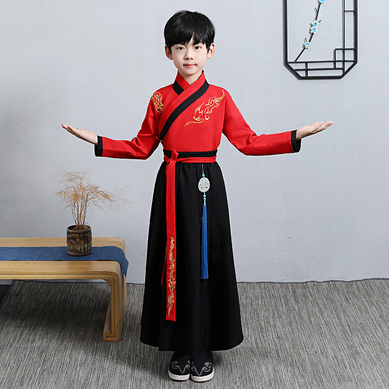 儿童男童古风唐装中国风公子秋汉服 缘你梦汉服