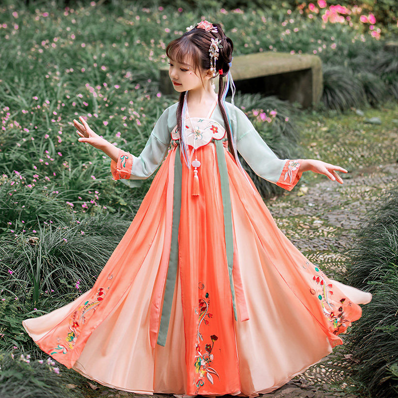 汉服中国风古装超仙儿童春秋连衣裙 缘你梦汉服