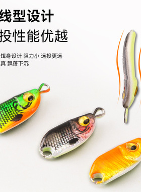 蛙嘴夜光马口亮片假饵5g带钩