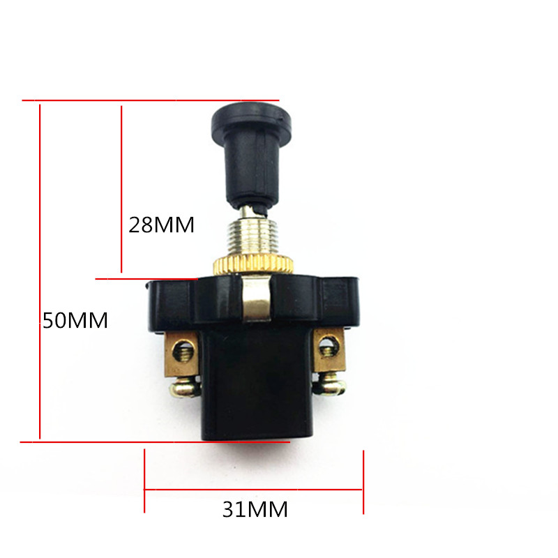 12V/24V 电源大灯开关JK106汽货车农用车手拉式电源单档开关改装