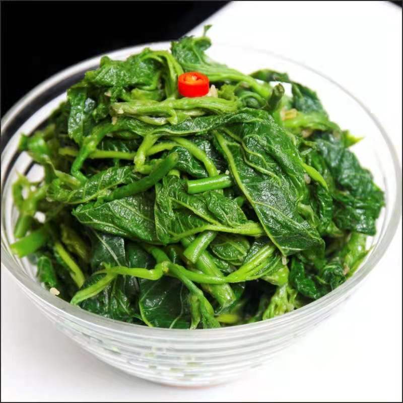 新鲜冷冻桑叶上汤嫩桑芽250g*50袋/箱餐厅炒菜做汤天然绿色食品-图0