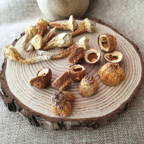 云南姬松茸干货500g食用菌汤包蘑菇香菇碎姬松茸菇帽年货煲汤底料 - 图0