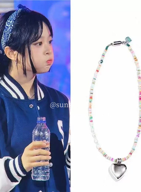 正品现货甜美彩色串珠锁骨链项链