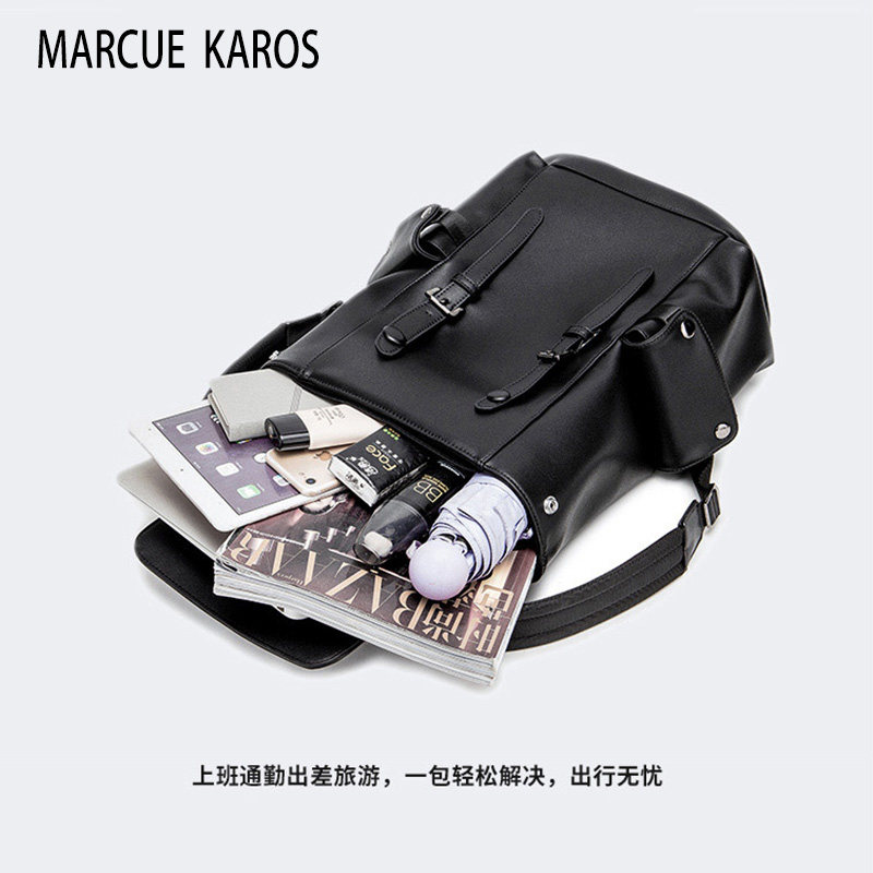 英国mk男士真皮潮牌ins旅行双肩包 tanzun天尊双肩背包