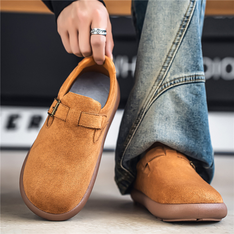 勃肯鞋男士2026新款春季大头运动低帮乐福鞋一脚蹬开车软底豆豆鞋,淘宝优惠券,粉丝福利购,淘宝优惠卷