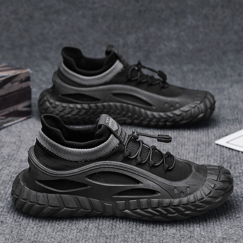 男鞋秋季透气飞织网鞋工地干活劳保鞋男士户外登山运动绿色解放鞋,淘宝优惠券,粉丝福利购,淘宝优惠卷