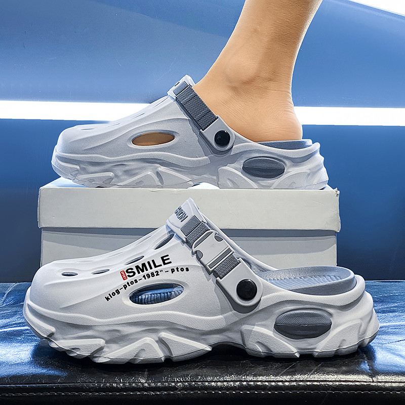 洞洞鞋男款夏季外穿防滑踩屎感厚底包头拖鞋开车大码运动沙滩凉鞋,淘宝优惠券,粉丝福利购,淘宝优惠卷