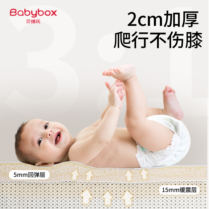 贝博b氏abybox宝宝爬行垫加厚婴儿爬爬垫整张垫无味家用xpe地垫-图3