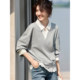 XWI Xinweilaisel cotton lace splicing sweatshirt women's spring new starry sky silver design layered top