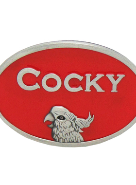 黑色鹦鹉红色美国西部牛仔皮带扣腰皮带平滑扣cowboy belt buckle