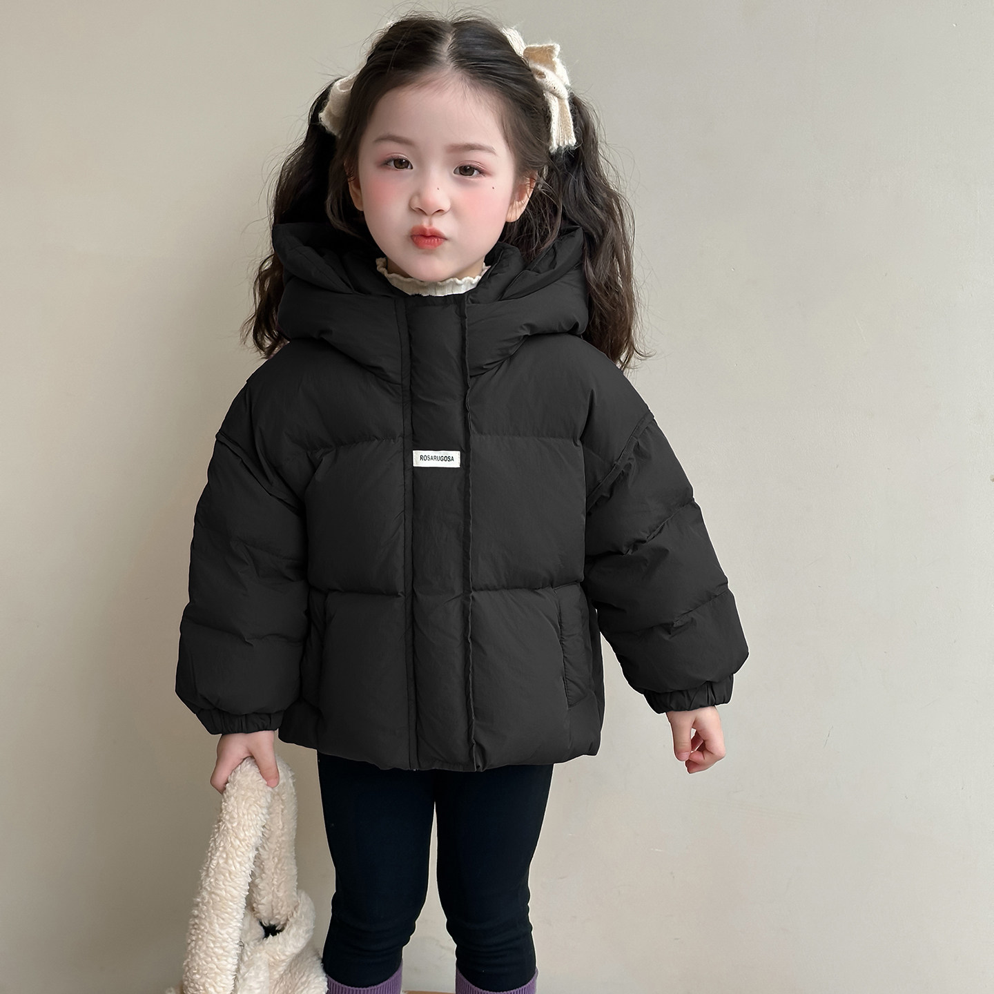 女童羽绒服冬季白鸭绒中长款2025新款贴标儿童女宝宝外套冬装加厚,淘宝优惠券,粉丝福利购,淘宝优惠卷