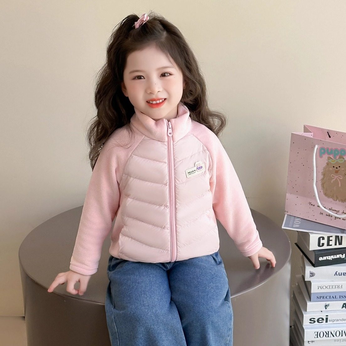 女童羽绒服2025新款秋冬季轻薄冬装内胆儿童短款校服神器宝宝外套,淘宝优惠券,粉丝福利购,淘宝优惠卷