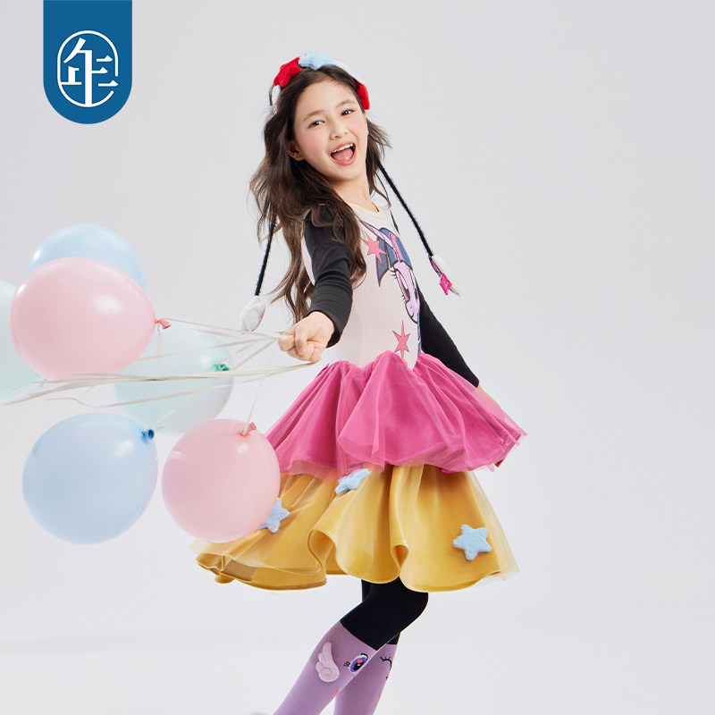 小马宝莉联名年衣童装公主裙秋冬新款女童可爱卡通长袖连衣裙礼服,淘宝优惠券,粉丝福利购,淘宝优惠卷