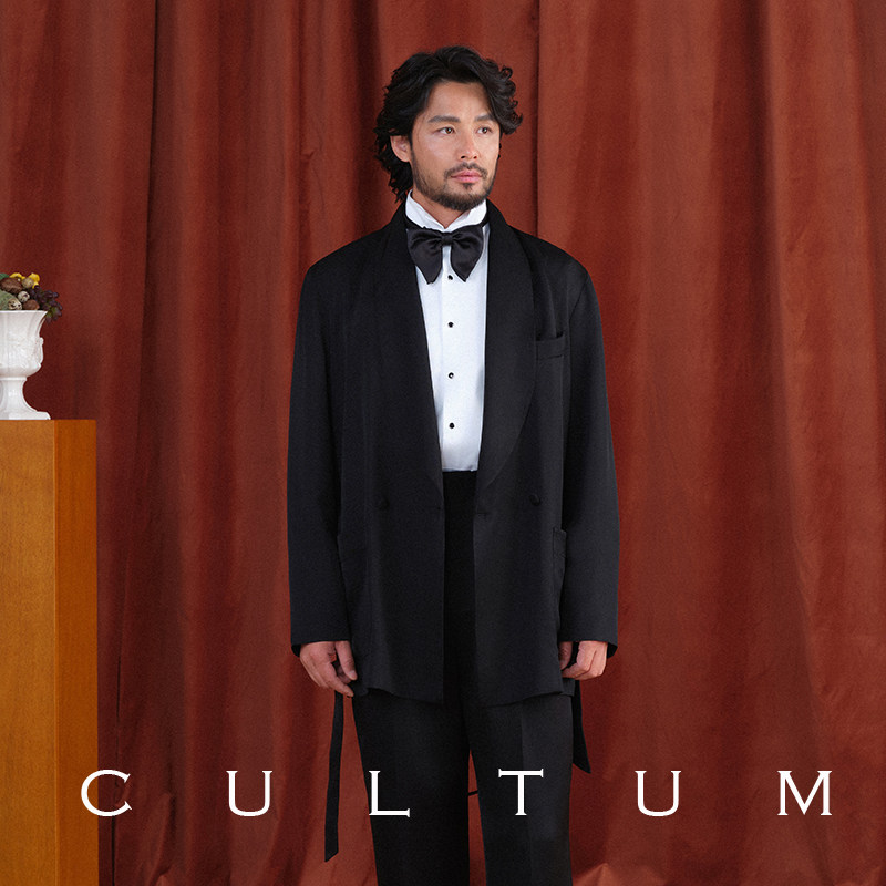 【亚麻醋酸天丝】CULTUM优雅老钱睡袍浴袍男吸烟装晨礼袍礼服短款,淘宝优惠券,粉丝福利购,淘宝优惠卷