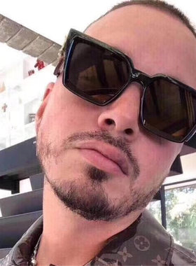 ins白色女显瘦潮男出时尚太阳镜