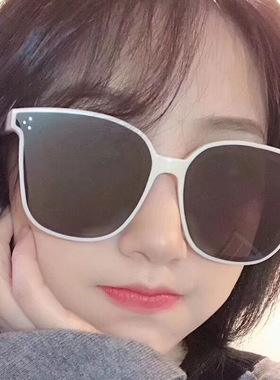 墨镜韩版黑色圆脸偏光太阳镜