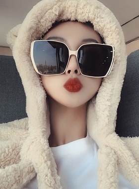 墨镜白色网红同款个性风太阳眼镜