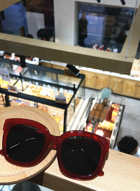 韩国方形粗框遮脸潮流复古墨镜