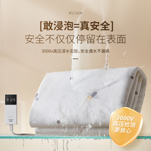 彩阳除螨除湿电热毯双人双控家用官方正品旗舰店调温加热单人电褥 - 图3