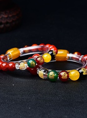 2026年缺火补火红玛瑙红五路财神