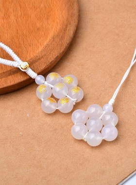 玛瑙七星阵缺金补金吊坠五行属金