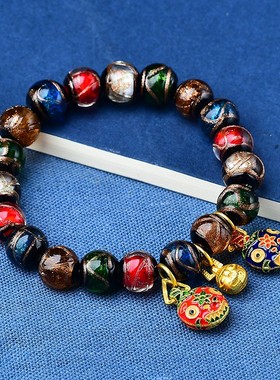 琉璃多宝手链吞金兽一家三口