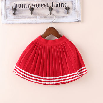 2022 ເຄື່ອງນຸ່ງດູໃບໄມ້ລົ່ນໃຫມ່ສໍາລັບເດັກຍິງ, ເດັກນ້ອຍ, ກາງແລະຂະຫນາດໃຫຍ່ຂອງເດັກນ້ອຍສັ້ນ skirts knitted bottoming ເຄື່ອງນຸ່ງເດັກນ້ອຍ skirts pleated skirts