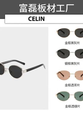 CELIN墨镜女高级感板材复古椭圆