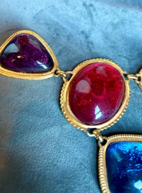 经典书本款果冻琉璃项链