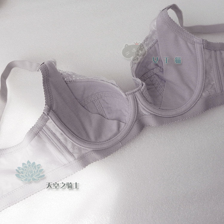 夏天的味道 精致绣花无海绵调整型收副乳薄款文胸75B80B85B90B - 图1