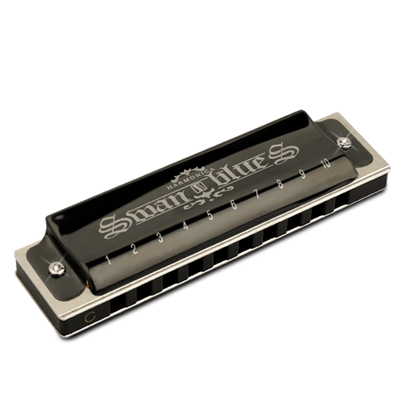 天鹅布鲁斯10孔c调儿童初学者口琴 天鹅口琴