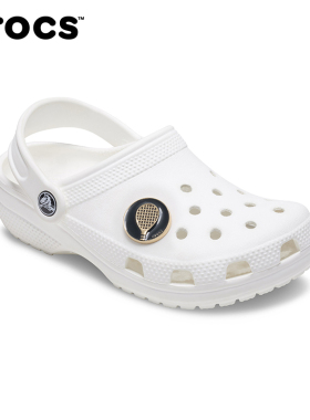 Crocs卡骆驰智必星配件洞洞鞋花珐琅网球拍