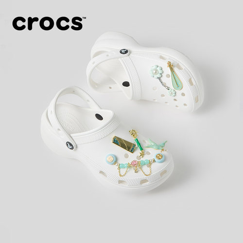Crocs卡骆驰厚底云朵洞洞鞋高跟凉鞋拖鞋户外沙滩鞋女鞋|206750 - 图3