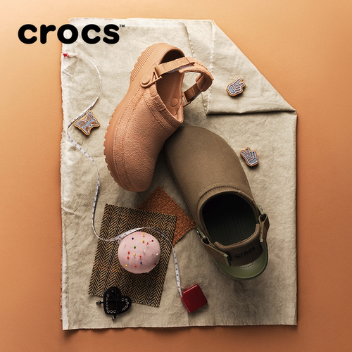 檀健次同款Crocs卡骆驰经典轻走仿麂皮洞洞鞋男女鞋|211930 - 图1