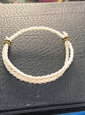 手工蚕丝桃核手绳十二生肖属相平安扣四叶草手绳包邮默认简易包装