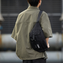 Inclined Satchel Bag Mens Chest Bag New Single Shoulder Bag Pocket Men Sports Small Backpack Satchel Casual Travel Riding Bag