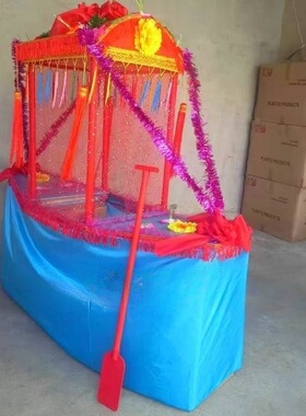 社火旱船舞龙舞狮道具花船扭秧歌