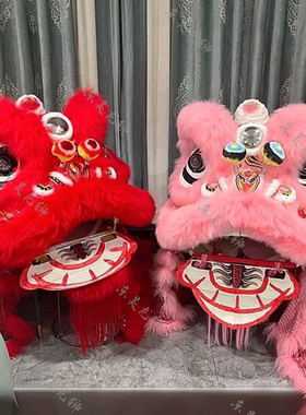 醒狮南狮东吴龙狮高档羊毛整套
