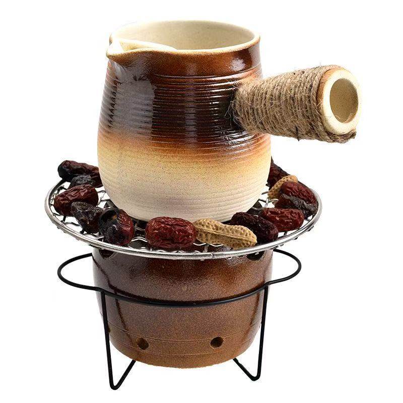 新款围炉煮茶便携罐罐茶小套组烤奶茶壶可烧炭烧酒精奶茶壶可干烧,淘宝优惠券,粉丝福利购,淘宝优惠卷